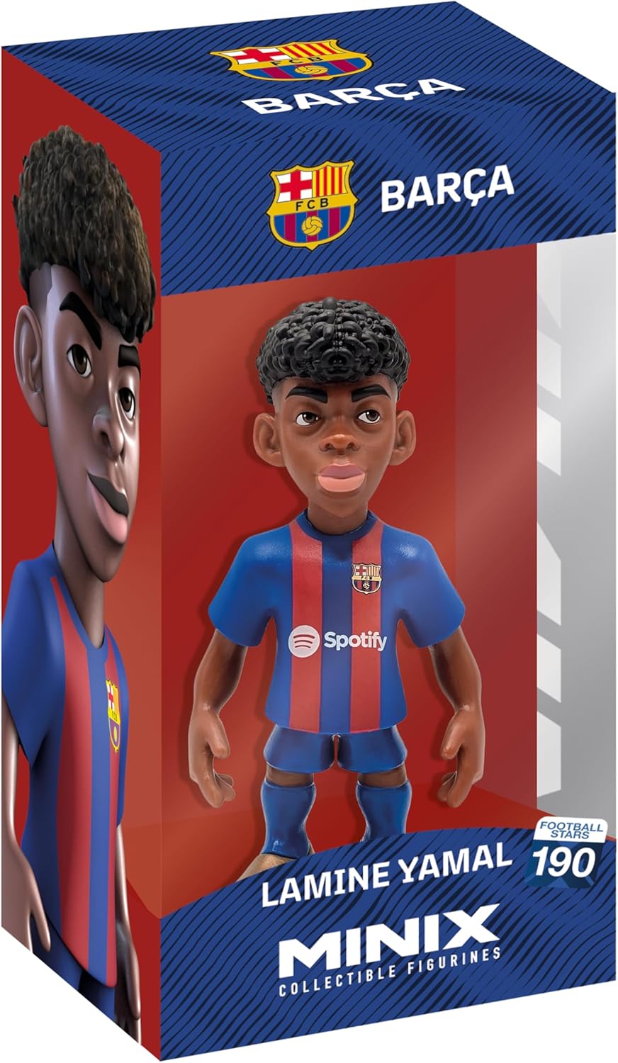 Figura Coleccionable Mini Minix Barcelona Lamine Yamal (Azul Marino)