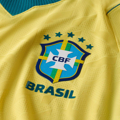 Nike Camiseta Local Auténtica Match Brasil Neymar Jr. 2026 para Hombre (Amarillo/Verde Azulado)