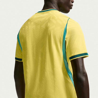 Nike Camiseta Local Auténtica Match Brasil Neymar Jr. 2026 para Hombre (Amarillo/Verde Azulado)