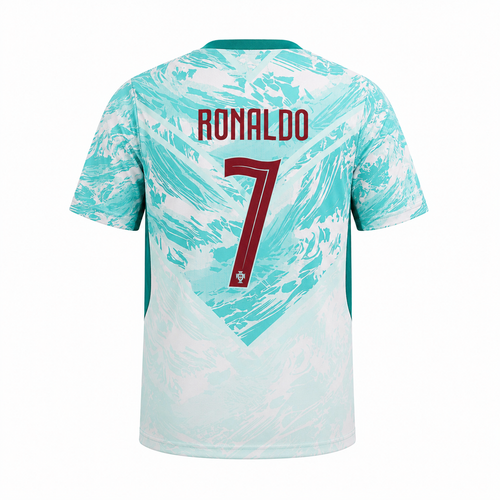 Puma Camiseta Visitante Cristiano Ronaldo Portugal 2026 Juvenil (Blanco/Verde)