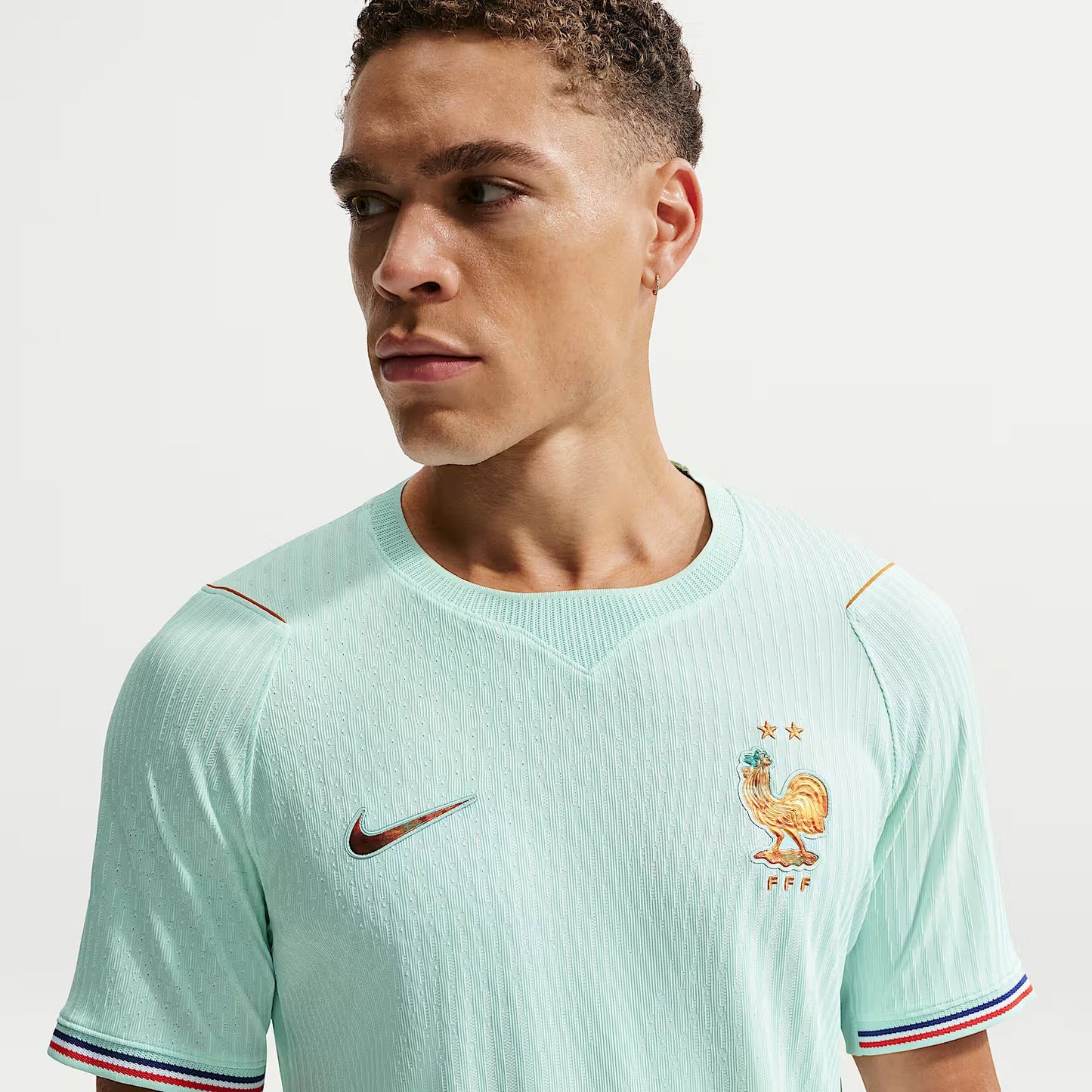 Nike Camiseta Visitante Auténtica Match Francia Kylian Mbappe 2026 para Hombre (Igloo/Monarca)