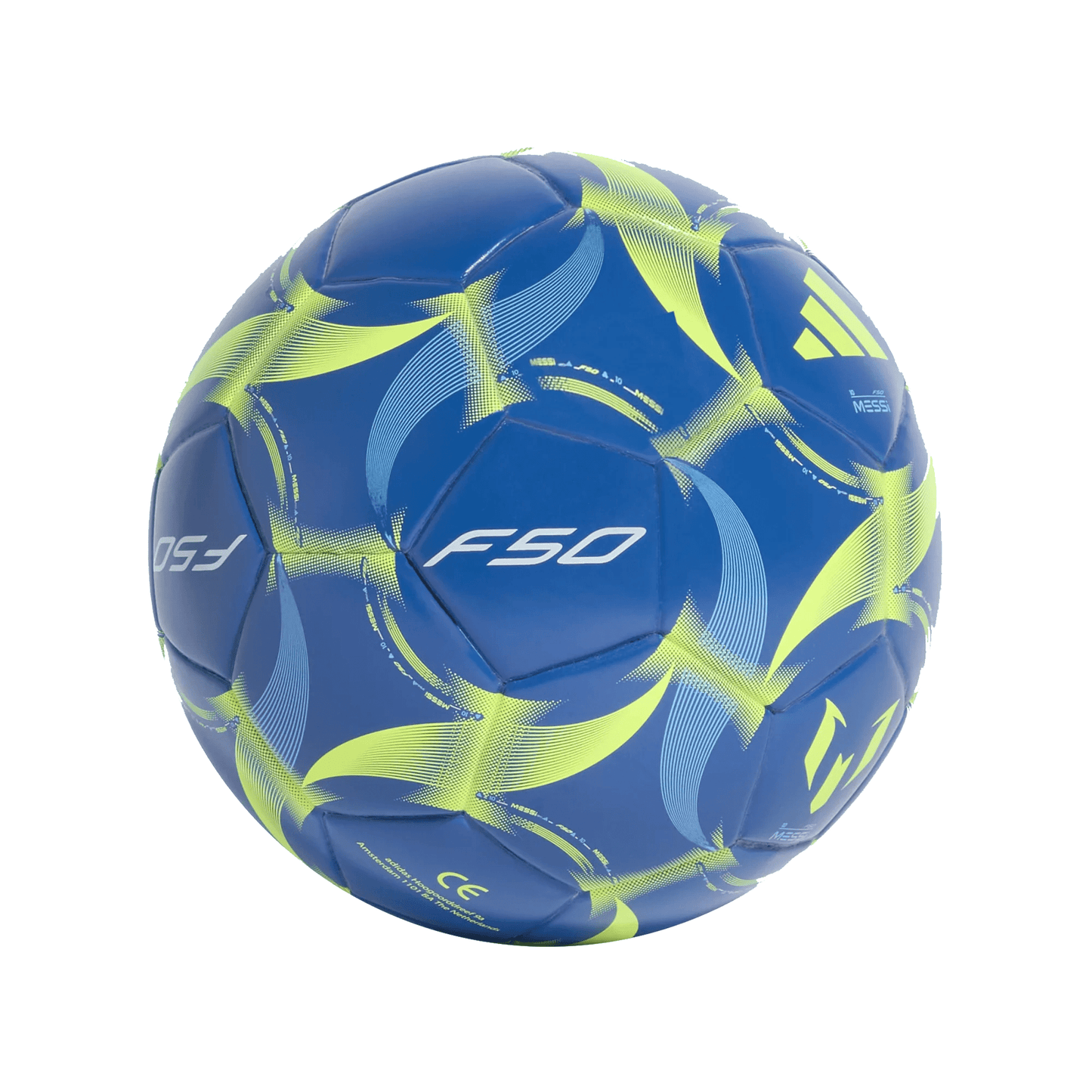 adidas Mini Balón F50 Messi (Azul Royal/Amarillo)