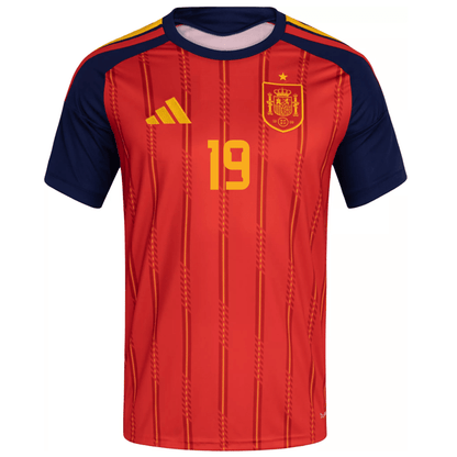 adidas Camiseta Local Copa Mundial Lamine Yamal España 2026 para Hombre (Rojo Intenso)