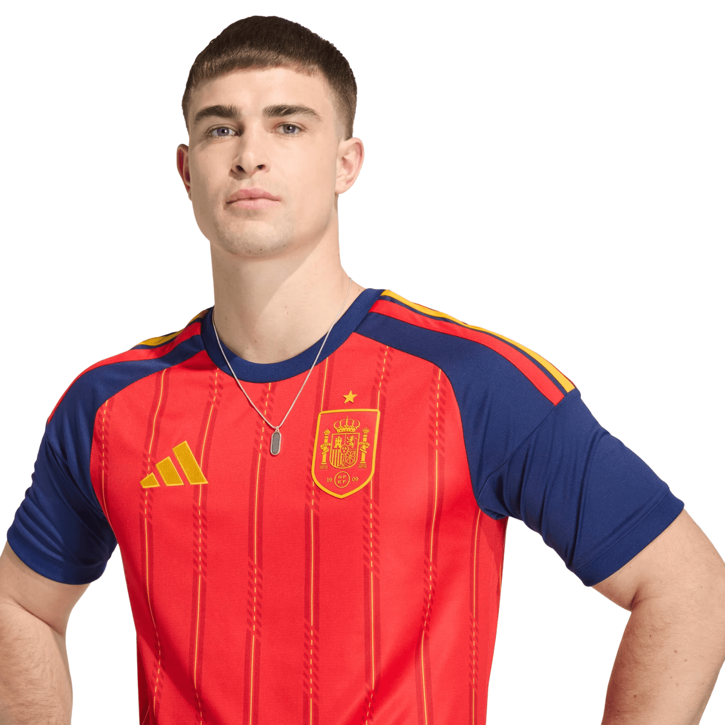 adidas Camiseta Local Copa Mundial Lamine Yamal España 2026 para Hombre (Rojo Intenso)