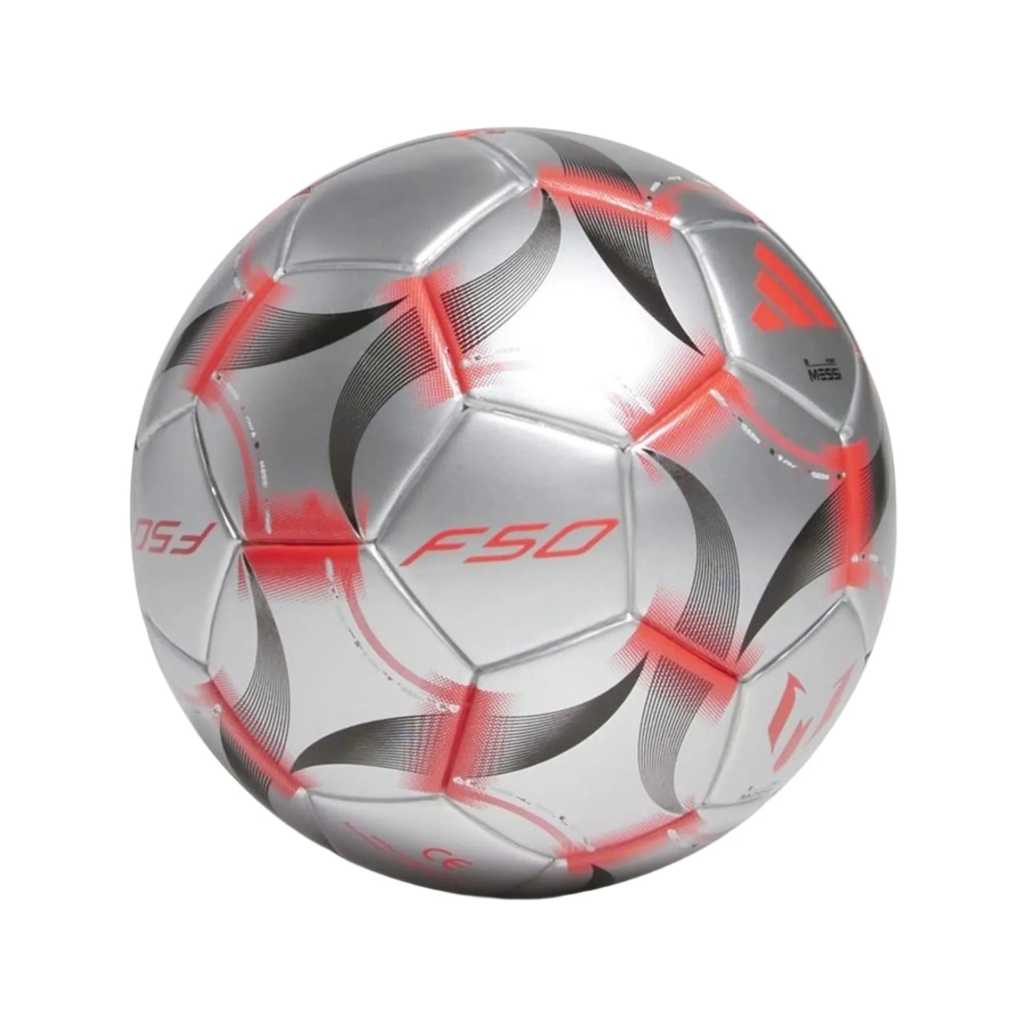 adidas Mini Balón Messi (Metálico Hierro/Blanco/Negro)