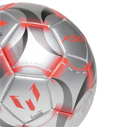 adidas Mini Balón Messi (Metálico Hierro/Blanco/Negro)