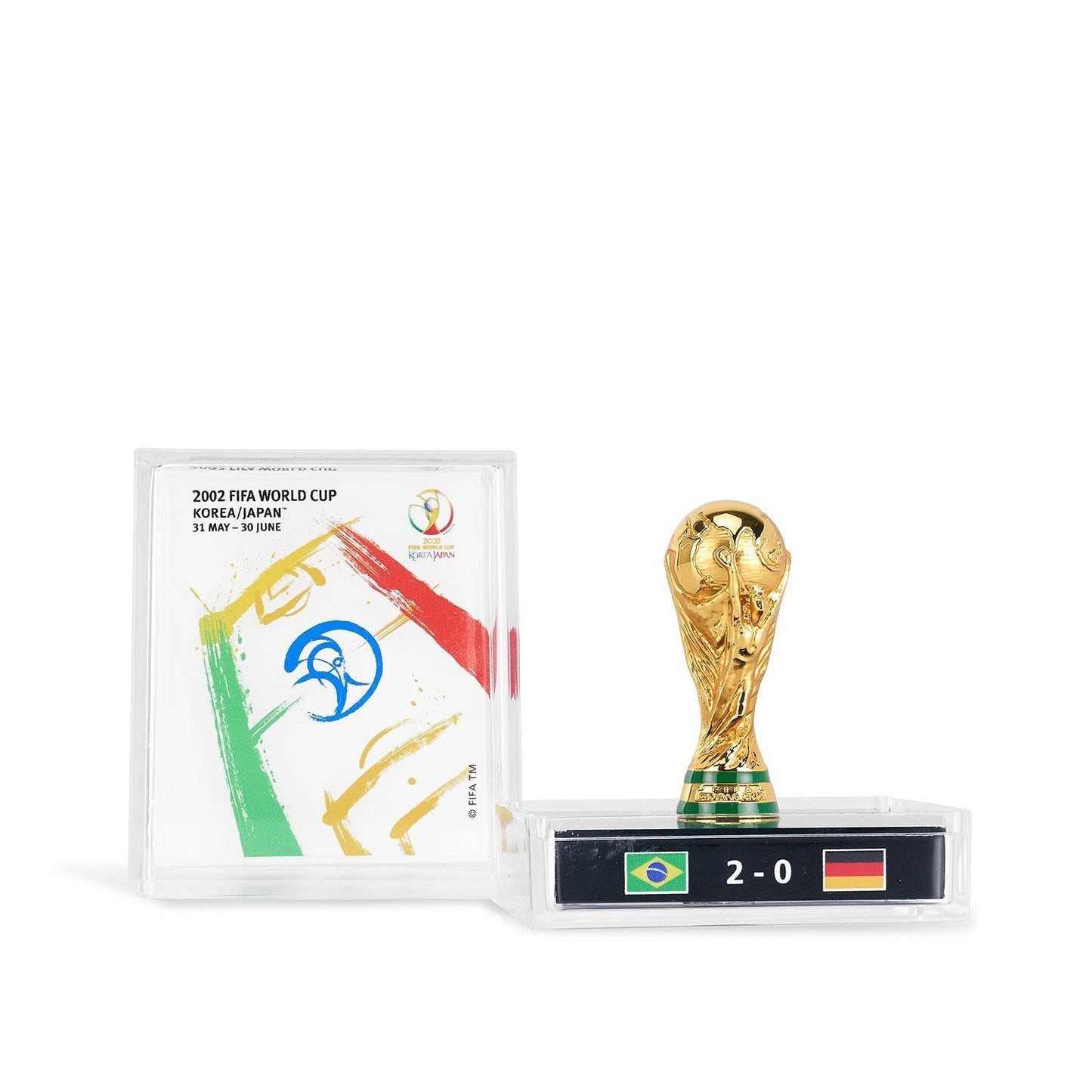 45mm Licenciada 2002 FIFA Copa Mundial Trofeo Réplica - Brasil