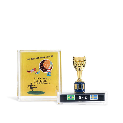 45mm Licenciada 1958 FIFA Copa Mundial Trofeo Réplica - Brasil
