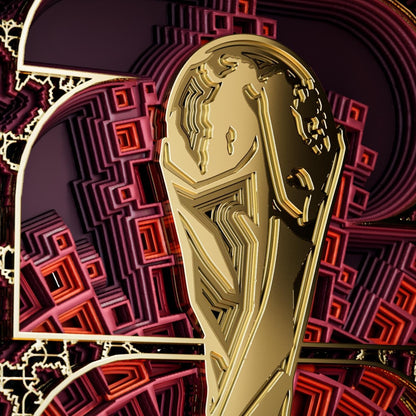 FIFA Copa Mundial 2026™ Canada Marco de Arte en Madera 3D Emblema País Anfitrión