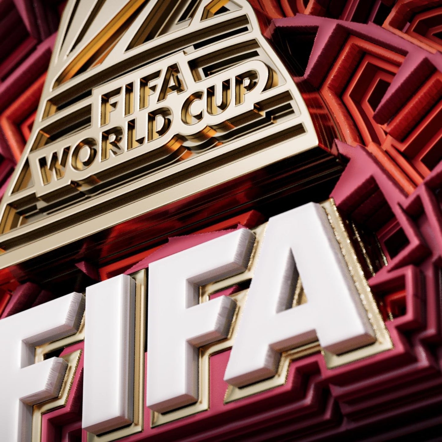 FIFA Copa Mundial 2026™ Canada Marco de Arte en Madera 3D Emblema País Anfitrión