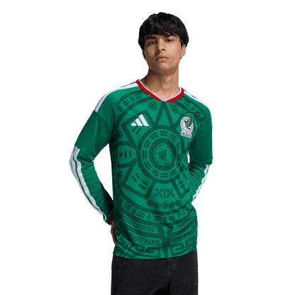 México 2026 Auténtica Local Manga Larga Camiseta - Hombre