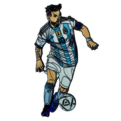 Pin de Esmalte Messi Argentina de 4.5 Pulgadas