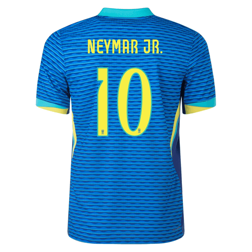 Nike Camiseta Visitante Auténtica Brasil Neymar Jr. 24/25 (Soar/Amarillo Dinámico)