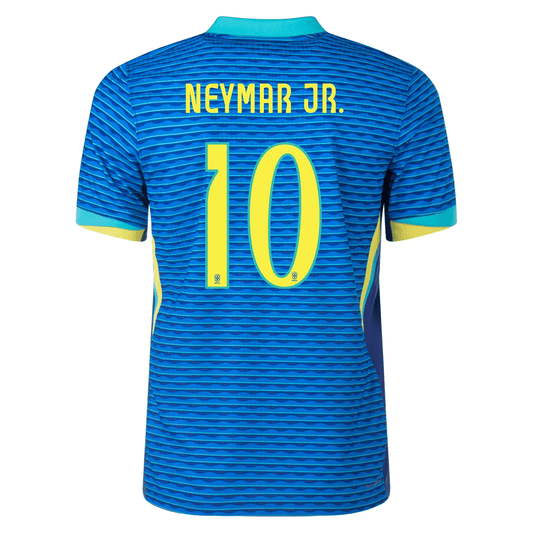 Nike Camiseta Visitante Auténtica Brasil Neymar Jr. 24/25 (Soar/Amarillo Dinámico)