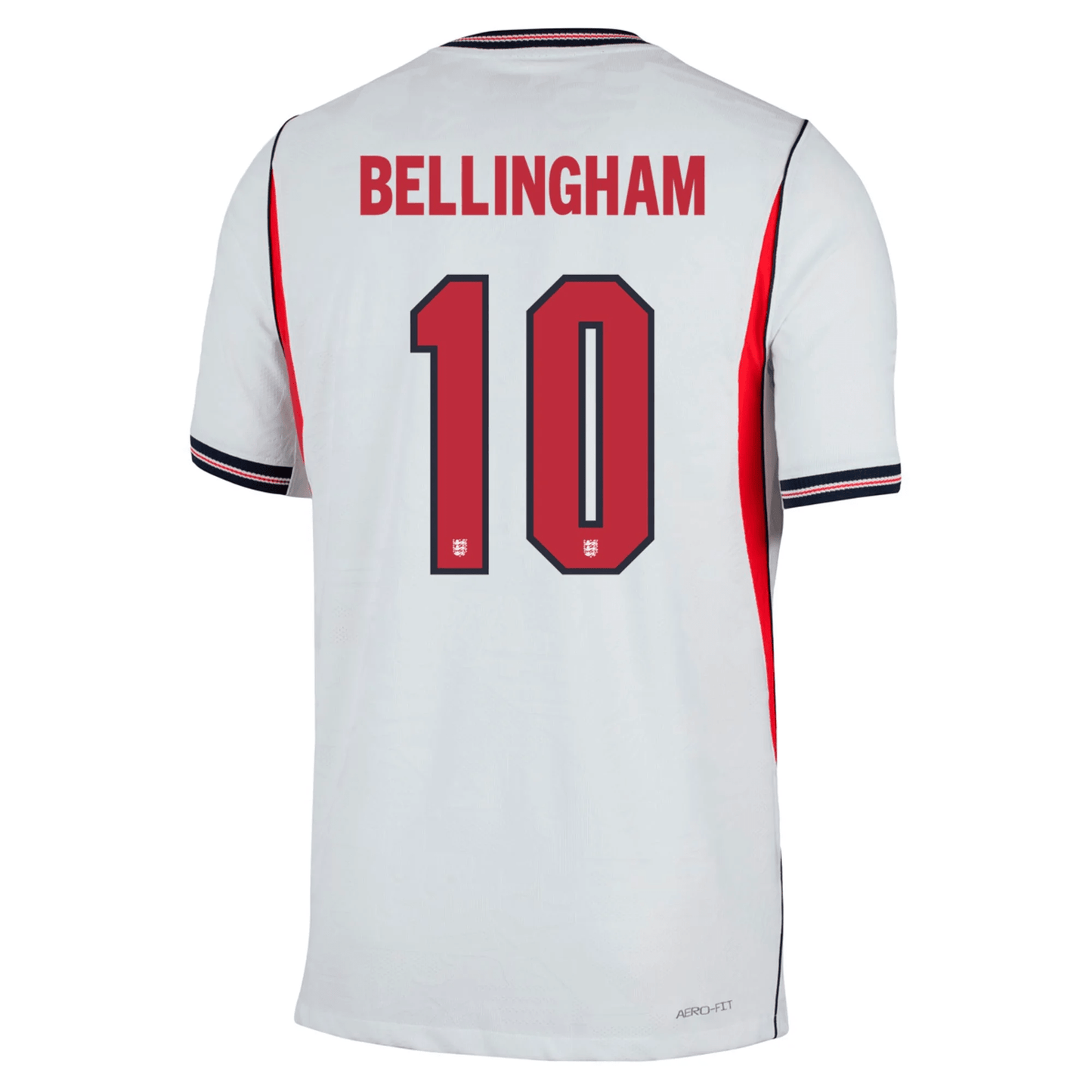 Nike Camiseta Local Auténtica Match Inglaterra Jude Bellingham 2026 para Hombre (Blanco)