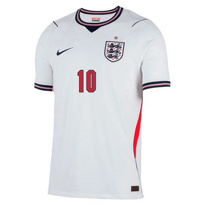 Nike Camiseta Local Auténtica Match Inglaterra Jude Bellingham 2026 para Hombre (Blanco)