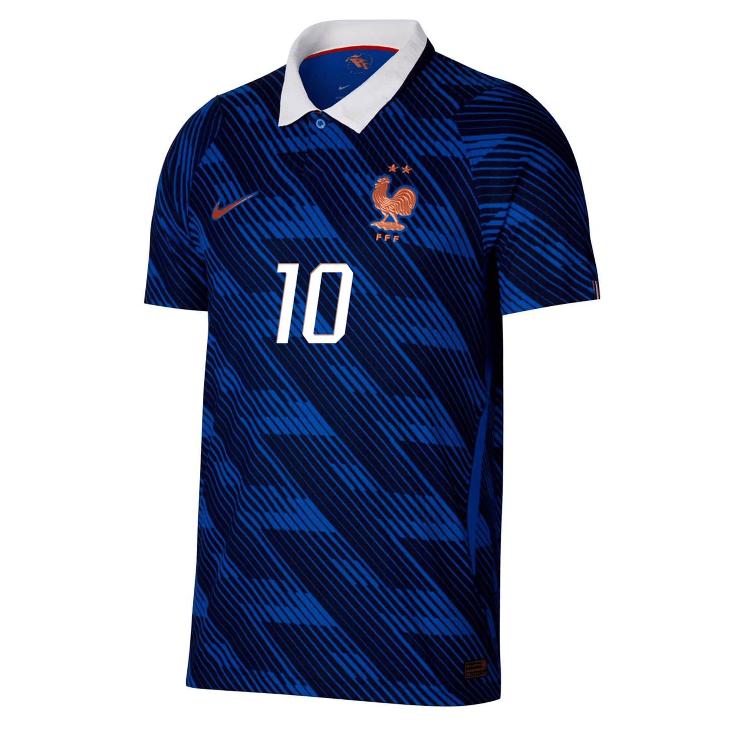 Nike Camiseta Local Auténtica Match Francia Kylian Mbappe 2026 para Hombre (Azul Royal/Dorado Metálico)