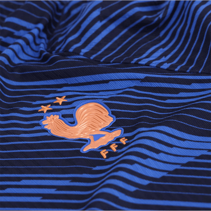 Nike Camiseta Local Auténtica Match Francia Kylian Mbappe 2026 para Hombre (Azul Royal/Dorado Metálico)