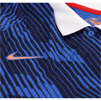 Nike Camiseta Local Auténtica Match Francia Kylian Mbappe 2026 para Hombre (Azul Royal/Dorado Metálico)