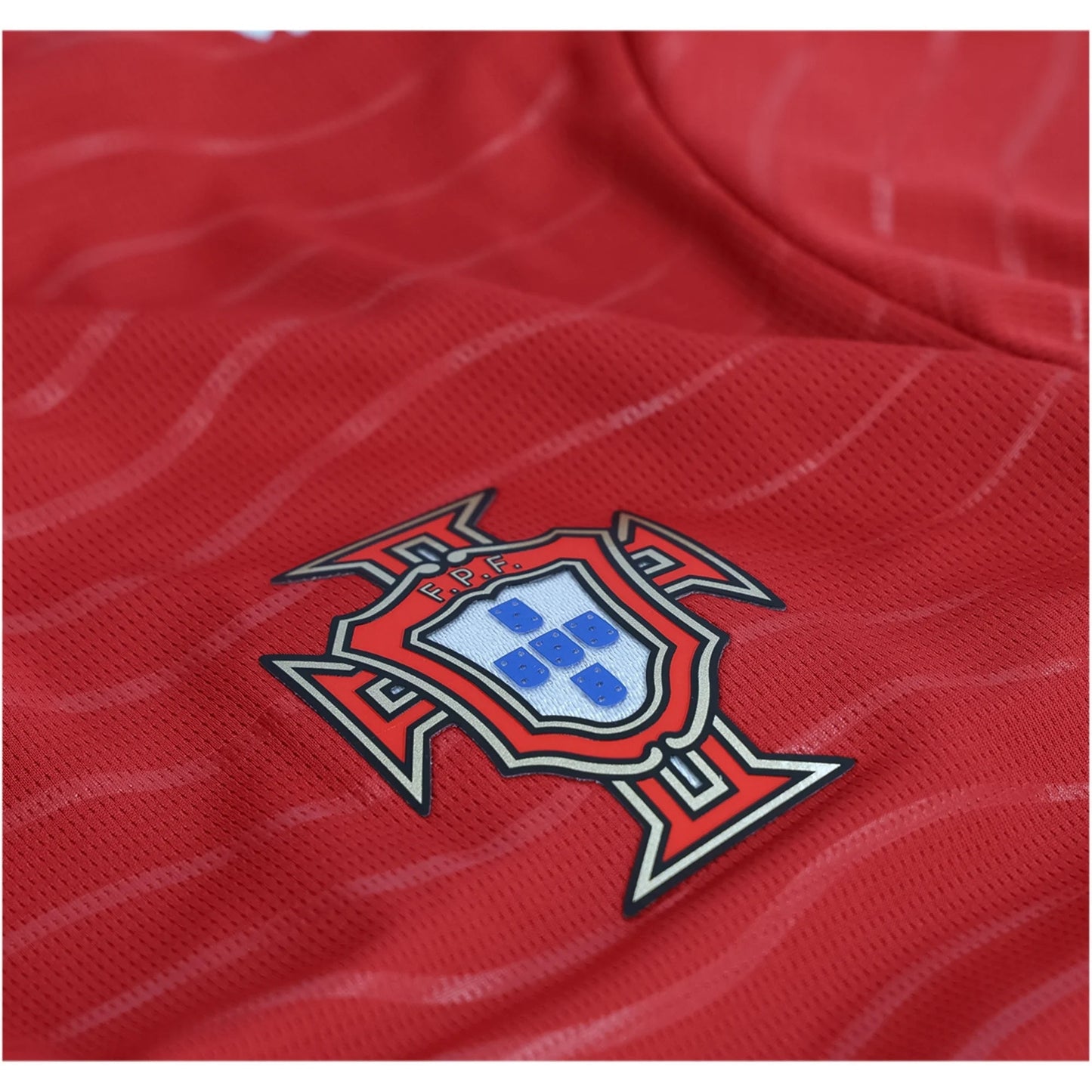 PUMA Camiseta Local Portugal Cristiano Ronaldo Copa Mundial 2026 para Hombre (Rojo Club/Verde Laguna)