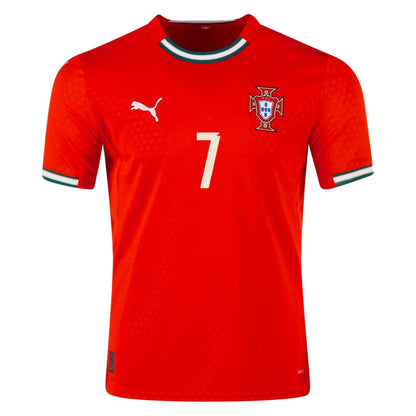 Puma Camiseta Local Portugal Cristiano Ronaldo 25/26 (Rojo Deporte/Almendra Azucarada)