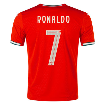 Puma Camiseta Local Portugal Cristiano Ronaldo 25/26 (Rojo Deporte/Almendra Azucarada)