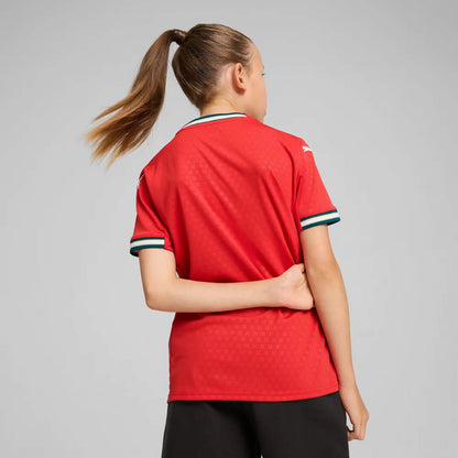 Puma Camiseta Local Juvenil Portugal Cristiano Ronaldo 25/26 (Rojo Deporte/Almendra Azucarada)