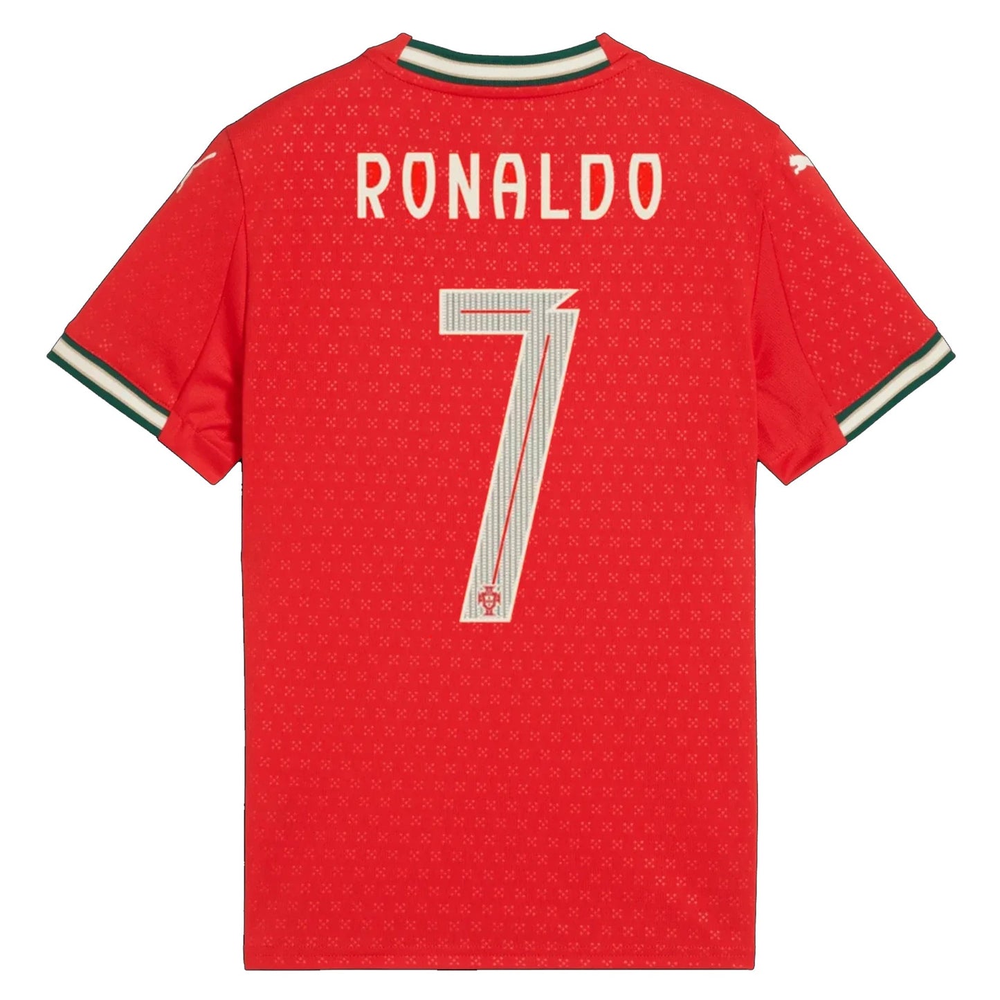 Puma Camiseta Local Juvenil Portugal Cristiano Ronaldo 25/26 (Rojo Deporte/Almendra Azucarada)