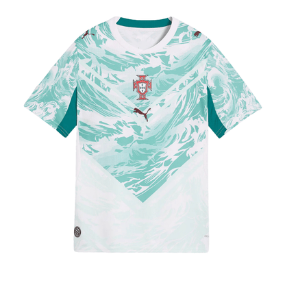 Puma Camiseta Visitante Cristiano Ronaldo Portugal 2026 Juvenil (Blanco/Verde)