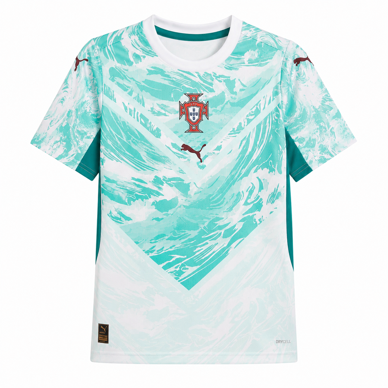 Puma Camiseta Visitante Cristiano Ronaldo Portugal 2026 Juvenil (Blanco/Verde)