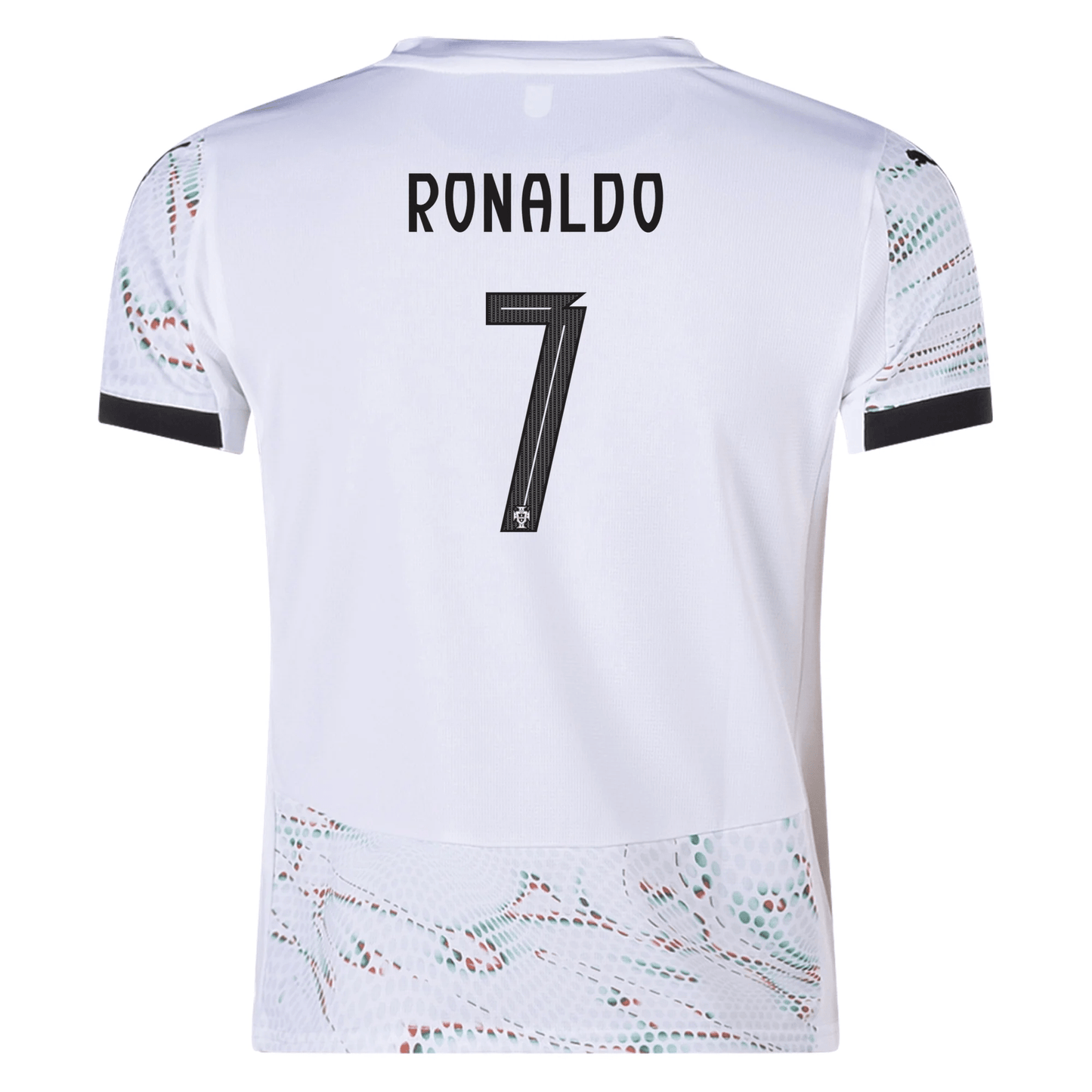 Puma Camiseta Visitante Juvenil Portugal Cristiano Ronaldo 25/26 (Blanco Puma/Negro Puma)