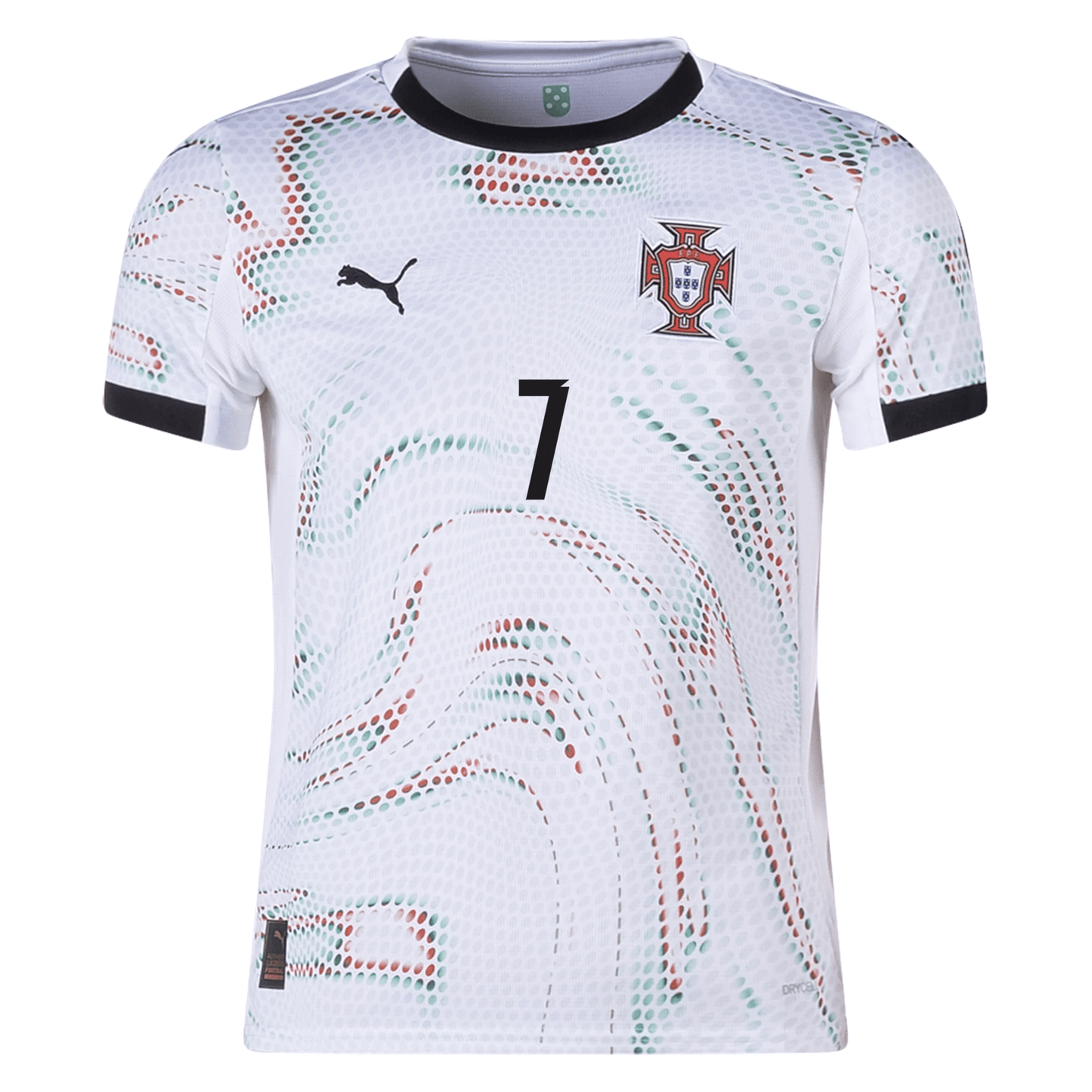 Puma Camiseta Visitante Juvenil Portugal Cristiano Ronaldo 25/26 (Blanco Puma/Negro Puma)